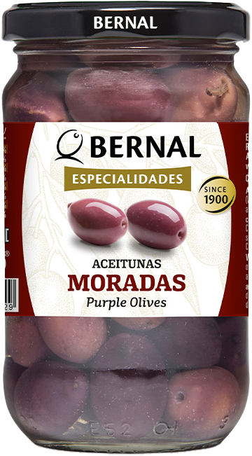 Оливки CORNICABRA ( Moradas), Bernal, с/к,  300 г (180 г)