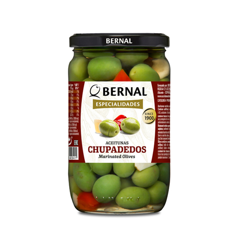 ОЛИВКИ БЕРНАЛЬ ЧУПАДЕДОС CHUPADEDOS 685 Г
