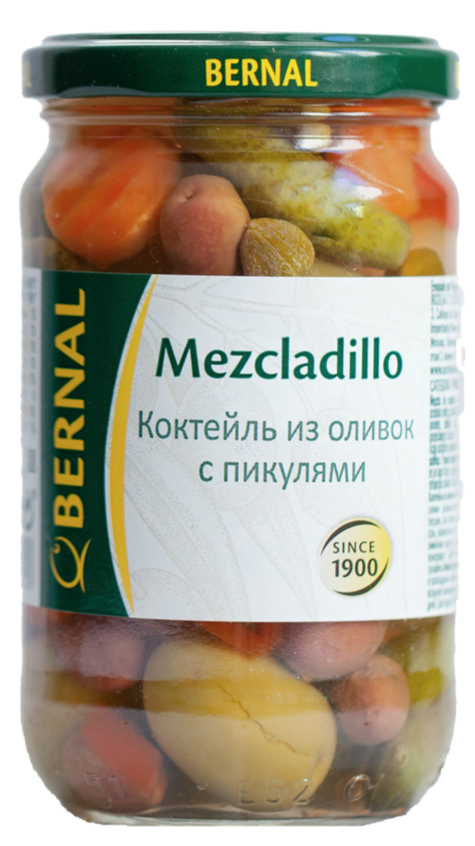 КОКТЕЙЛЬ ИЗ ОЛИВОК С ПИКУЛЯМИ MEZCLADILLO 300 Г